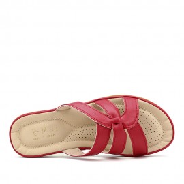 Women Cut-out Breathable Wearable Comfy Casual Beach Wedges Sandals