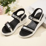 Women Adjustable Strap Sports Comfy Casual Wedge Sandals