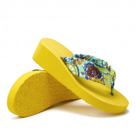 Women Clothes Band Clip Toe Platform Slippers
